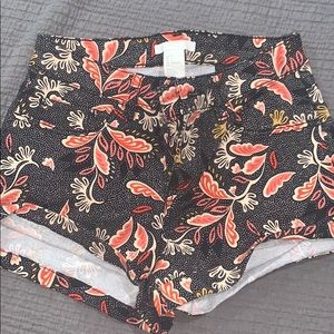 Denim floral shorts- US 2.